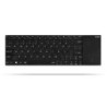 Rapoo E2710 tastiera RF Wireless QWERTZ Tedesco Nero, Acciaio inossid