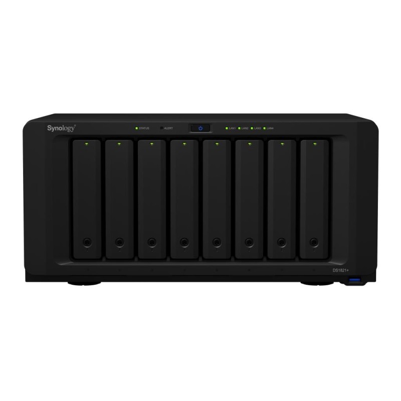 NAS assemblato Synology DS1821+ 144TB (8x18TB)con HDD WD Ultrastar