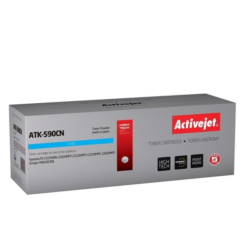 Toner Compatibile Activejet ATK-590CN Ciano