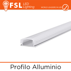 BARRA ALLUMINIO 6063 - U - 2m SILVER