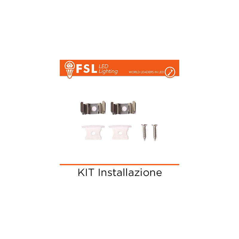 KIT Installazione per Profilo ad Incasso