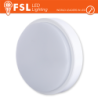 Plafoniera LED ROTONDA BIANCA 15W 3000K Ã18055 IP54