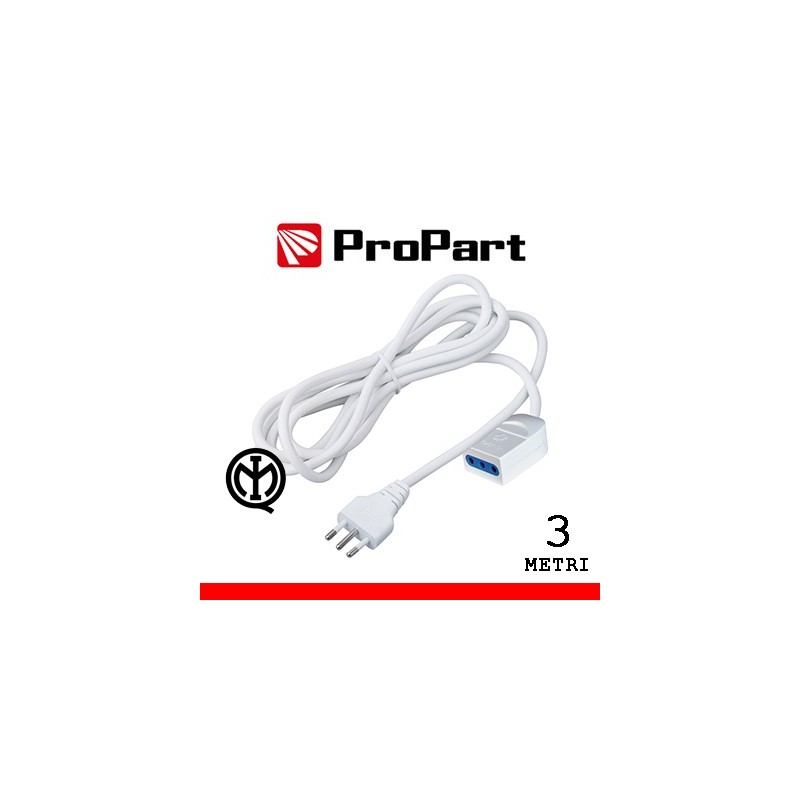 Prolunga lineare 10A 3metri spina10A