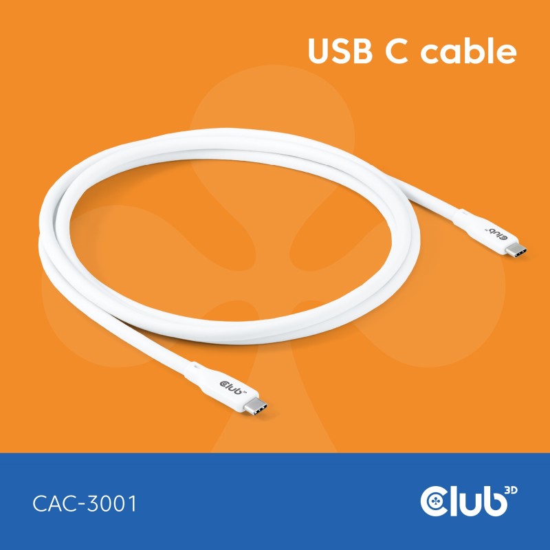 CLUB3D CAC-3001 cavo USB USB4 Gen 3x2 2 m USB C