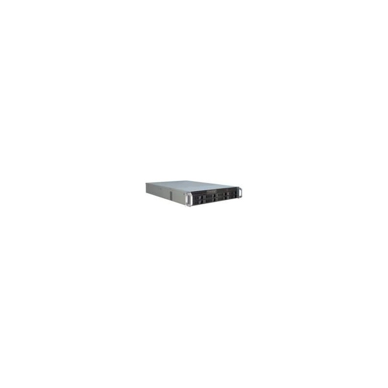 Alloggiamento 19&#039;&#039; IPC 2HU-2408 Rack 2U, nero, senza alimentatore, 2x