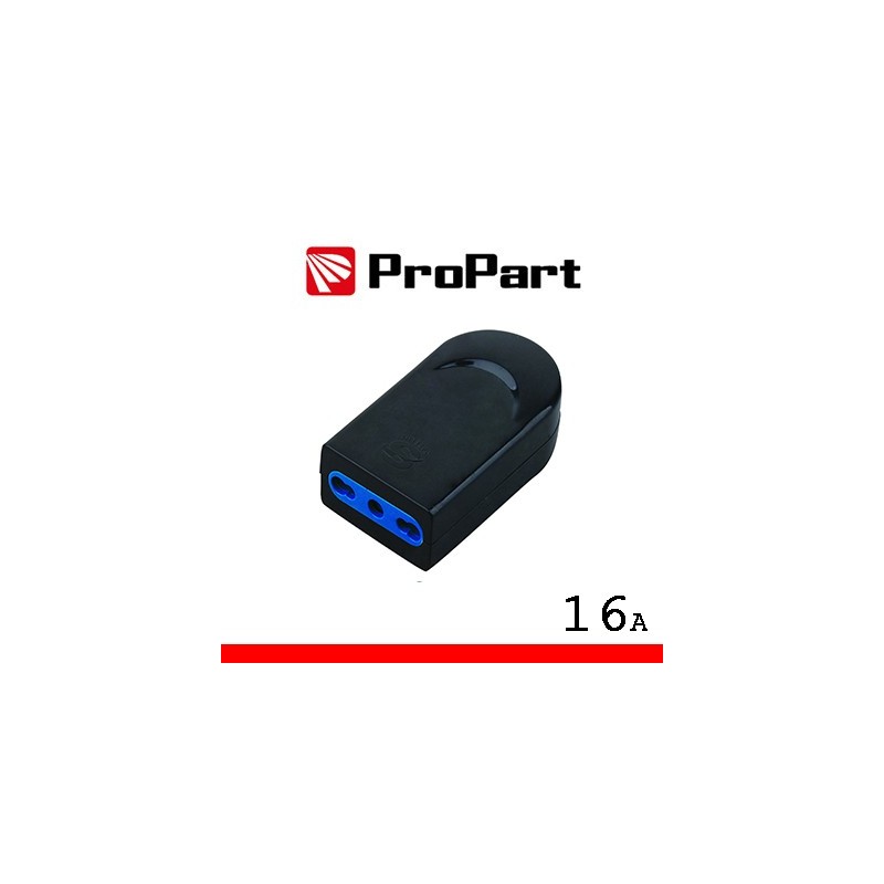 Presa 10/16A 2P+T nera polybag