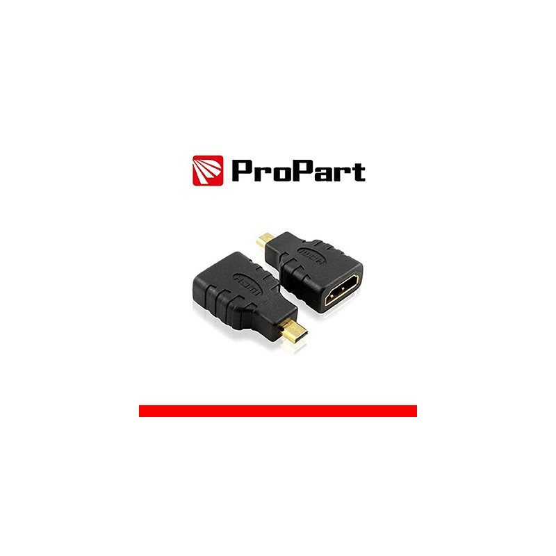 Adattatore Spina HDMI Microtipo D-Presa HDMI 19PIN dorat