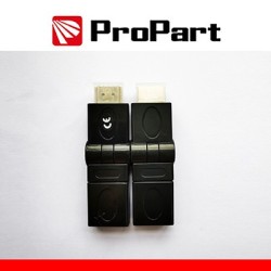 Adatt Spina HDMI 19PIN - Presa HDMI19PIN rotante dorato