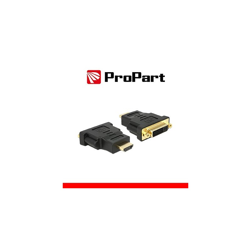 Adatt Spina HDMI19PIN-Presa DVI-D Dual Link24+5 dorato