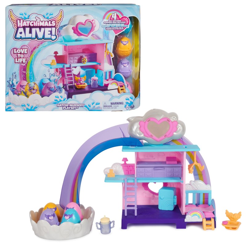 Hatchimals ALIVE | Il playset asilo degli Alive con 4 mini personaggi