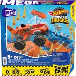 Kit di costruzione Hot Wheels Mega Construx - Smash &amp; Crash Shark Rac