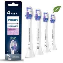 Philips S2 Sensitive HX6054/10 4x Testine per spazzolino sonico