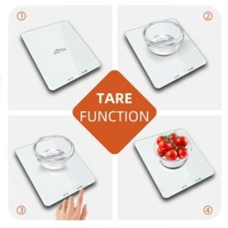 bilancia da cucina Media Tech MT5544 Bianco 5 kg