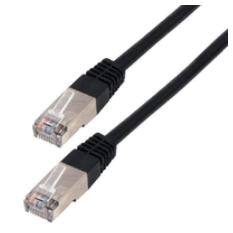 Cavo FTP CAT6 RJ45 nero - 20 metri sovrastampati