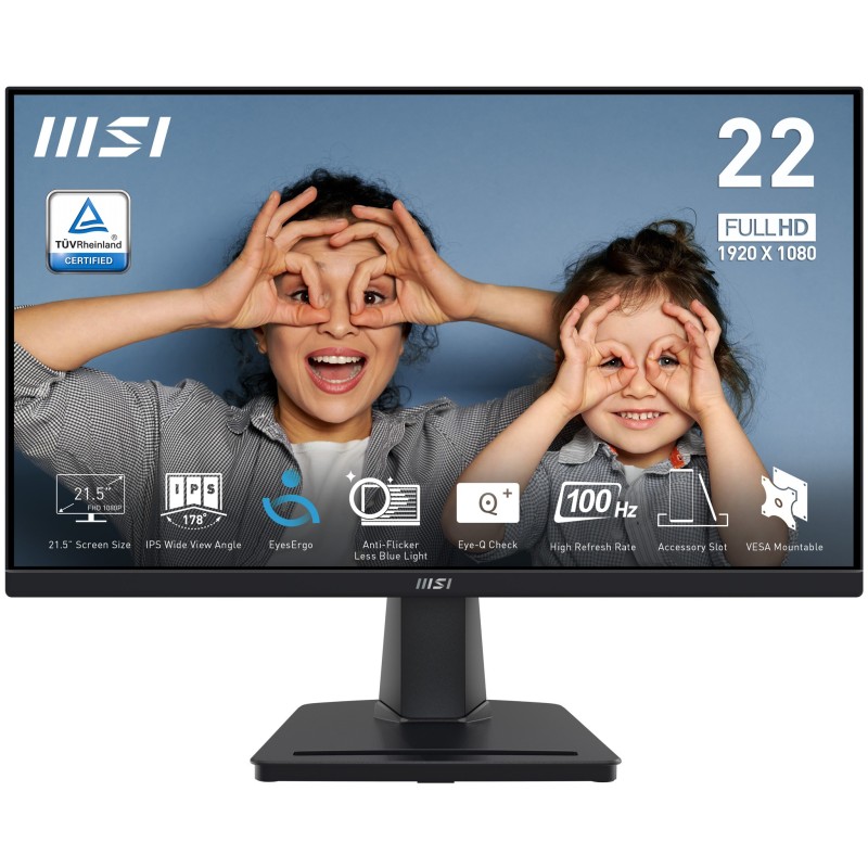 MSI PRO MP225 Monitor PC 54,6 cm (21.5&quot;) 1920 x 1080 Pixel Full HD LE