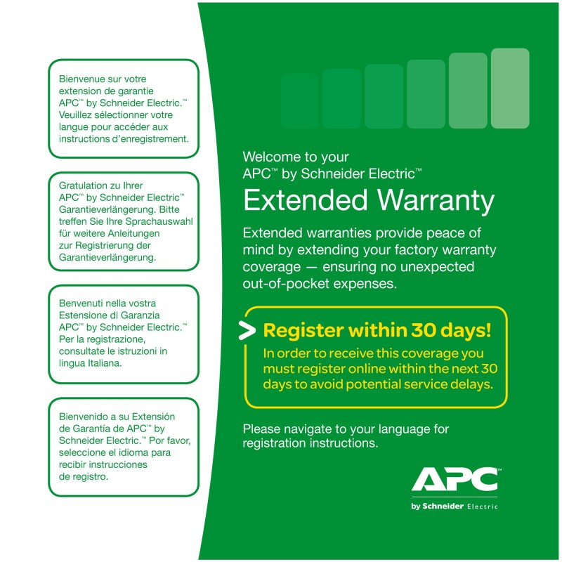 APC Service Pack 3 Year Warranty Extension (for new product purchases