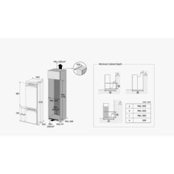 Samsung BRB26615EWWEU Da incasso E Bianco (INTEGRATED FRIDGE FREEZER)