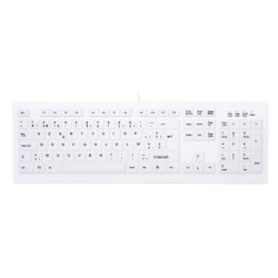 CHERRY AK-C8100F-U1-W/BE tastiera Medico USB AZERTY Belga Bianco