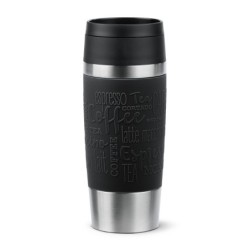 EMSA Travel Mug Classic N2020200 tazza da viaggio 360 ml Nero, Acciai