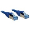 Lindy 3m Cat.6A S/FTP cavo di rete Blu Cat6a S/FTP (S-STP)