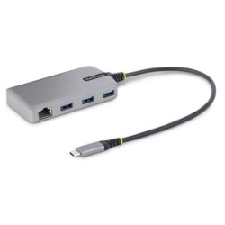 StarTech.com Hub USB-C con Etherenet a 3 porte - 3x porte USB-A, Giga