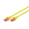 Cavo patch Digito RJ-45 (M) a RJ-45 (M) 0,5m CCA U/UTP Cat 6 Yellow (