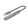 ACT AC6225 hub di interfaccia USB 2.0 480 Mbit/s Grigio