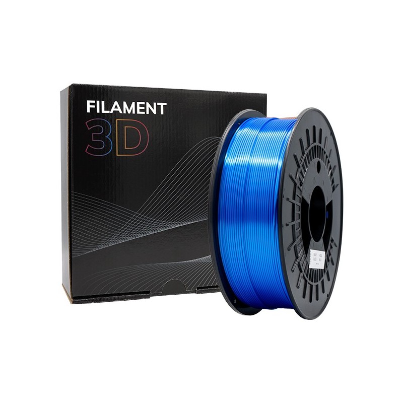 Filamento 3D PLA SETA - Diametro 1,75 mm - Bobina da 1 kg - Colore Blu