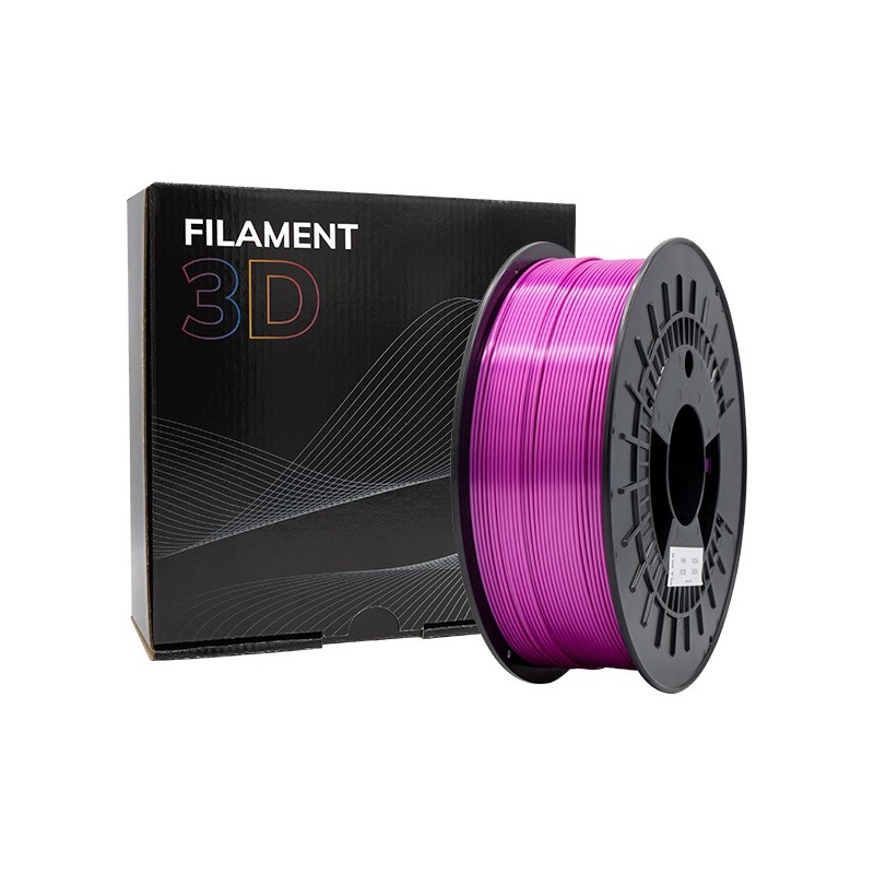 Filamento 3D PLA SETA - Diametro 1,75 mm - Bobina da 1 kg - Colore ro