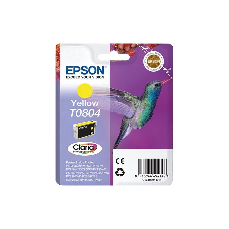 Inchiostro EPSON giallo 7,4 ml StylusPhoto Rxxx/RXxxx/PXxxx/P50