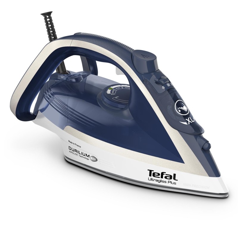 Tefal Ultimate Pure FV6812 Ferro a vapore 2800 W Blu, Argento