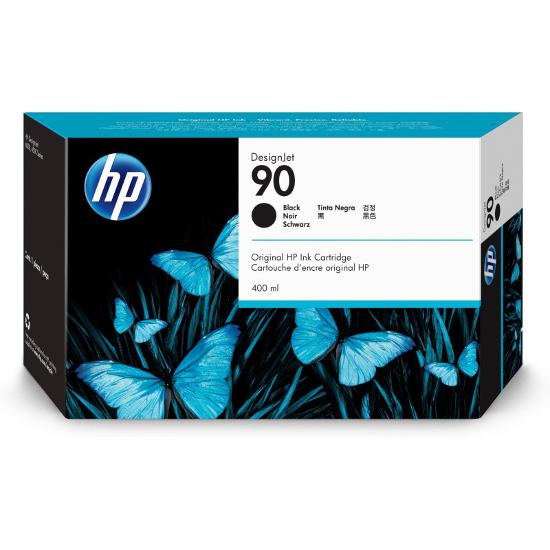 HP Cartuccia inchiostro nero DesignJet 90, 400 ml