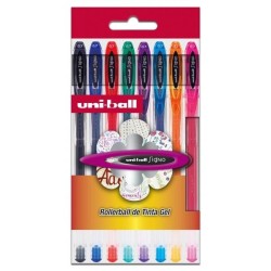 Uni-ball Signo Basics - Scatola UM-120 Basics 8P 0,7mm - Penna a Rull