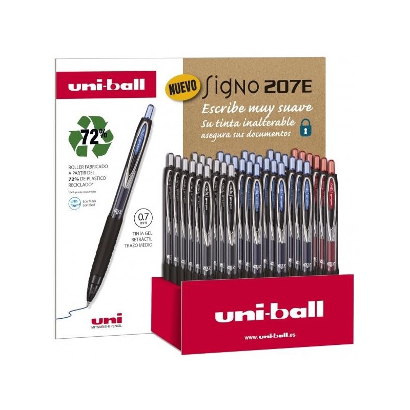 Uni-ball Signo -UMN-207E/3D Espositore 0,7mm - Penna a sfera con punt