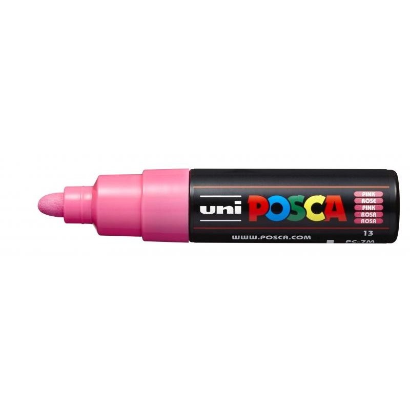 Uni Posca Marcatore per Dipingere a Base di Acqua - PC-7M Rosa 4,5-5,