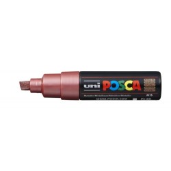 Uni Posca Marcatore di Pittura a Base d&#039;Acqua - PC-8K Rosso Metallizz