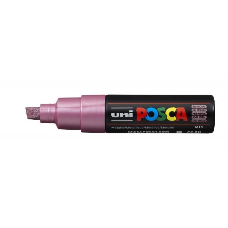 Uni Posca Marcatore a base d&#039;acqua per pittura - PC-8K Rosa metallizz