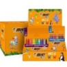 Bic Kids Espositore con 12 Confezioni da 12 Pennarelli Couleur + 12 C