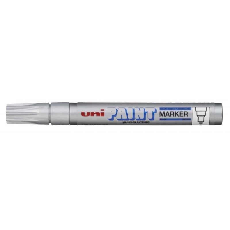 Uni Paint Marker marcatore per vernice -PX-20 (L) Argento 2,2-2,8 mm