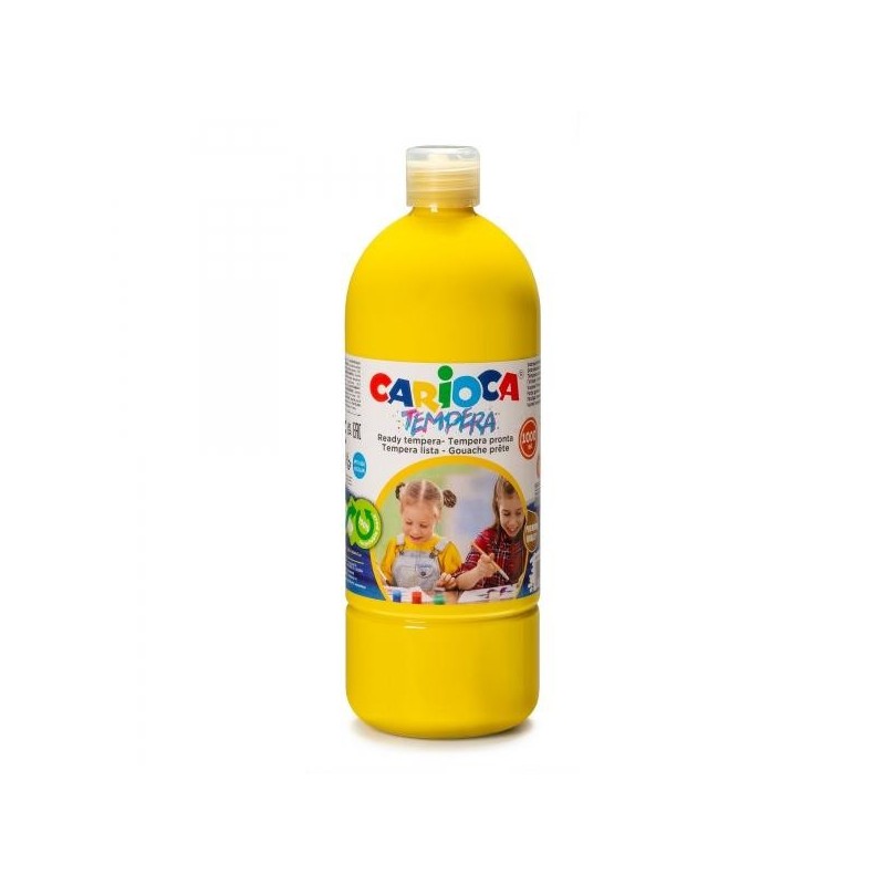 Carioca Confezione da 6 Bottiglie di Tempera - 1000ml Caratteristiche