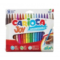 Carioca Joy Pack da 18 pennarelli - Inchiostro Superlavabile - Punta 