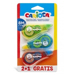 Pack Carioca Correttore di Nastro 2+1 - Coprente - Riscrivibile Immed