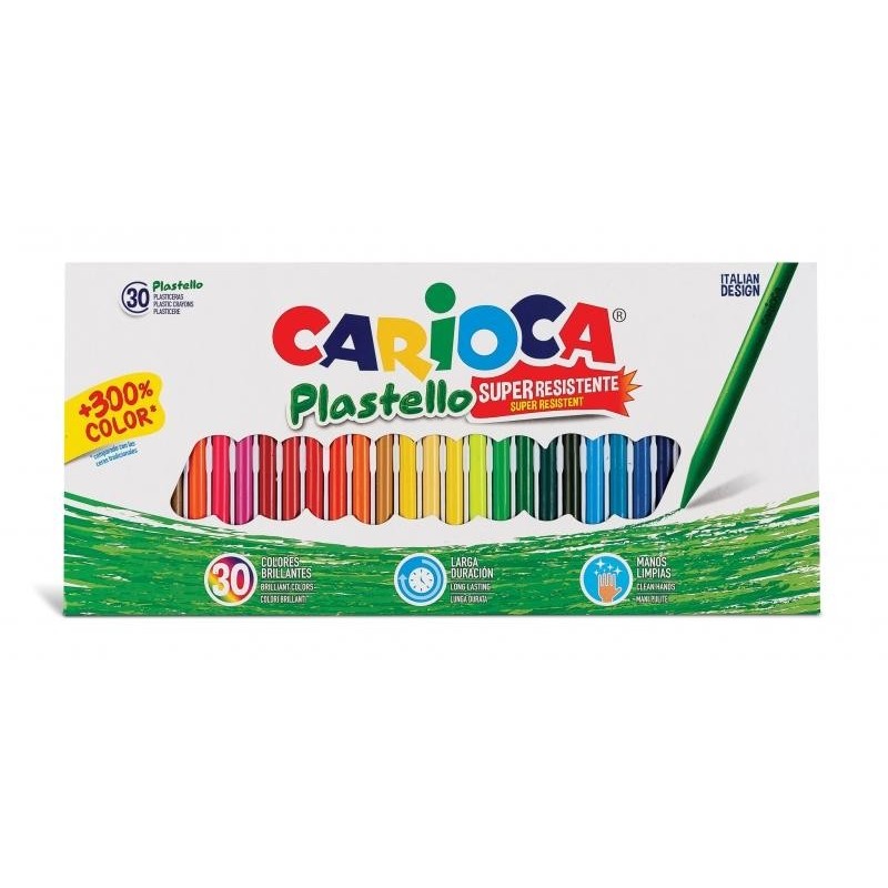 Carioca Pack da 30 Plasticere - Extra Pulite - Non Macchiano le Mani 