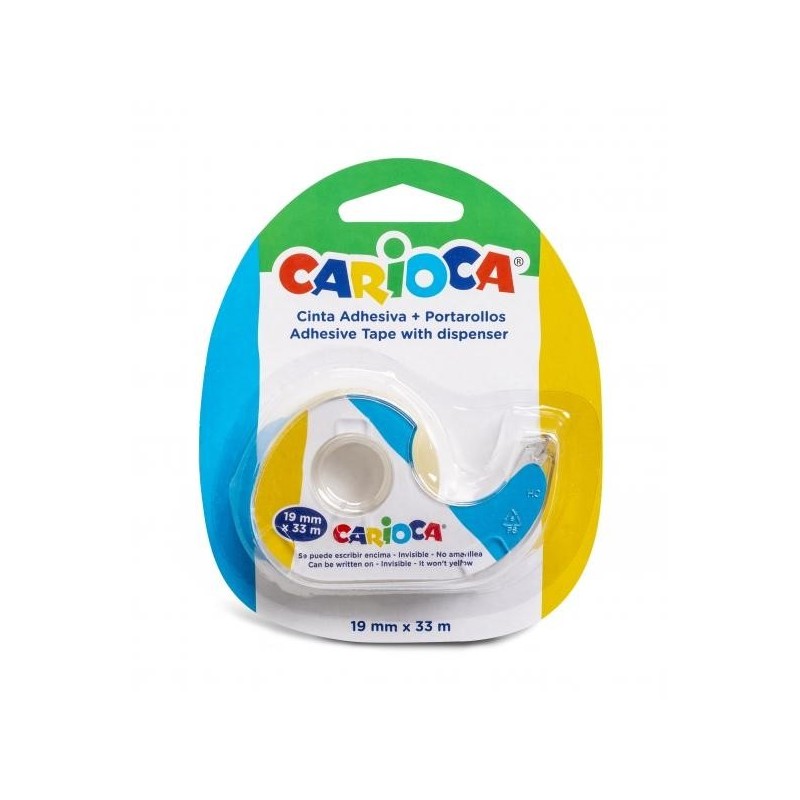 Carioca Blister 1 Porta Rotolo + Nastro Adesivo Trasparente - Non ing