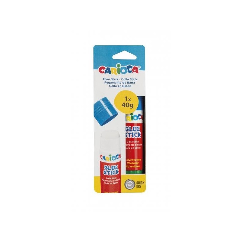 Colla Stick Carioca 40gr - Ideale per Casa, Scuola e Ufficio - Incoll