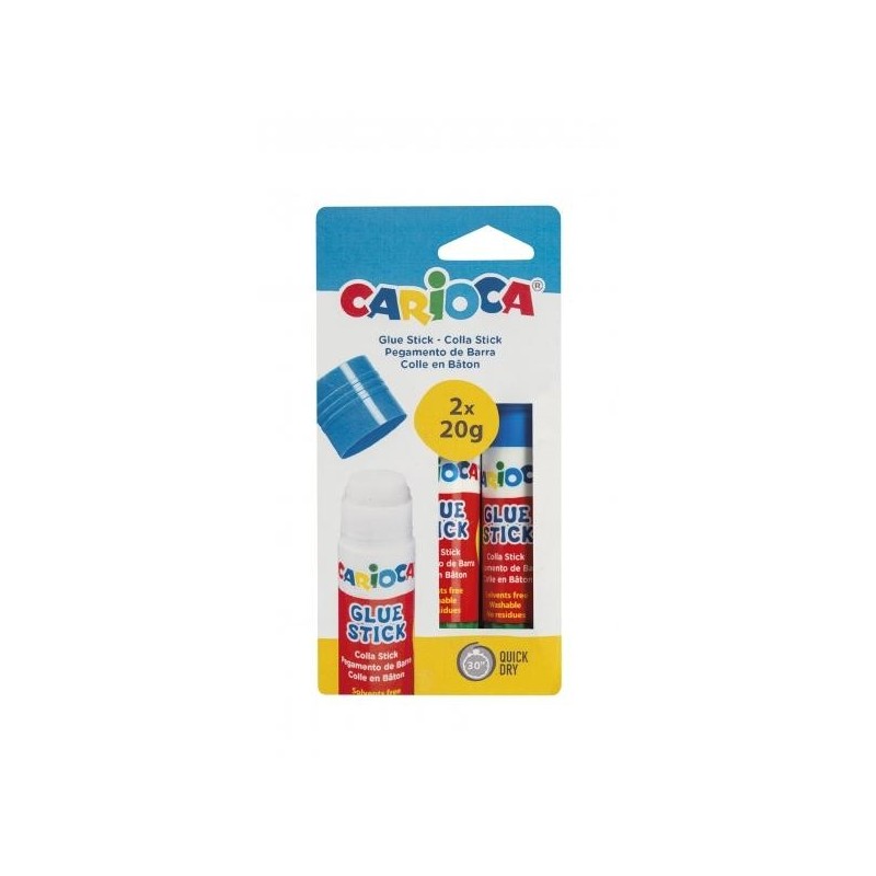 Carioca Confezione da 2 Colle Stick - Ideale per Casa, Scuola e Uffic