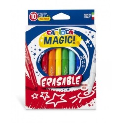 Carioca Magic Markers Confezione da 10 Pennarelli Magici Cancellabili