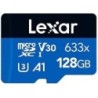 La scheda di memoria Lexar 128GB High-Performance 633x UHS-I microSDX