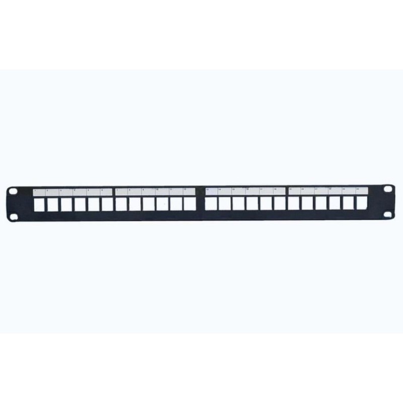 Patch Panel 24-Port Unshielded - Cat5e, Cat6, Cat6A