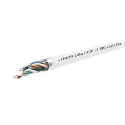 Cat6a F-UTP 4x2xAWG23 LSZH bianco 500 m, Classe antincendio Cca